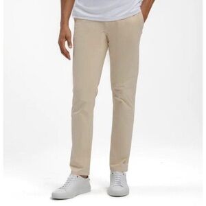 TAYLRD Fit Commuter Pants Men's 35 x 32 Marzipan Travel Business Casual Stretch